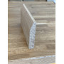 Solid Oak Reversible Pencil Rounded & Chamfered Skirting Unfinished